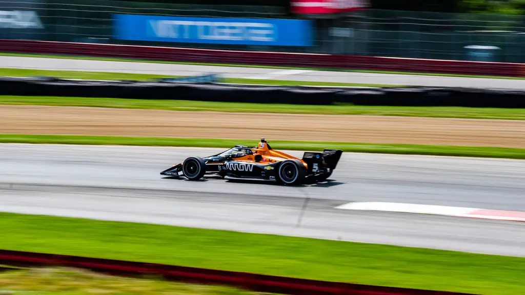 IndyCar racing on a road course