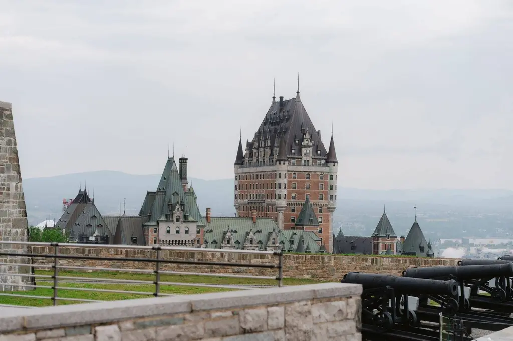 View of the iconic Château Frontenac in Old Québec City, Canada